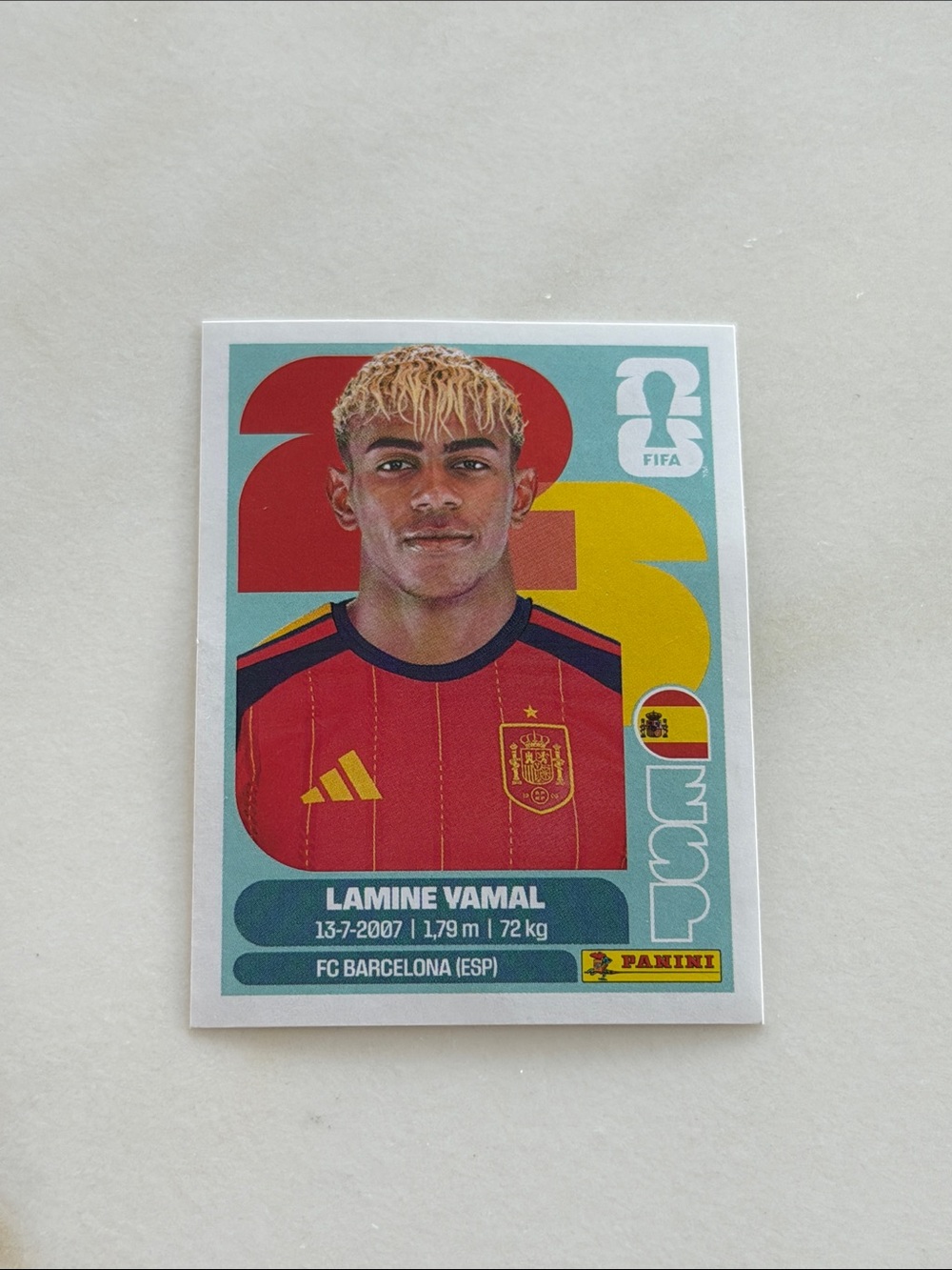FIFA Panini  Lamine Yamal Sticker ESP15